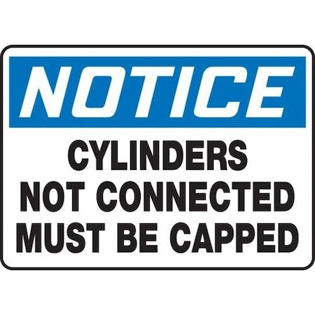 OSHA NOTICE SAFETY SIGN CYLINDERS MCPG812VP